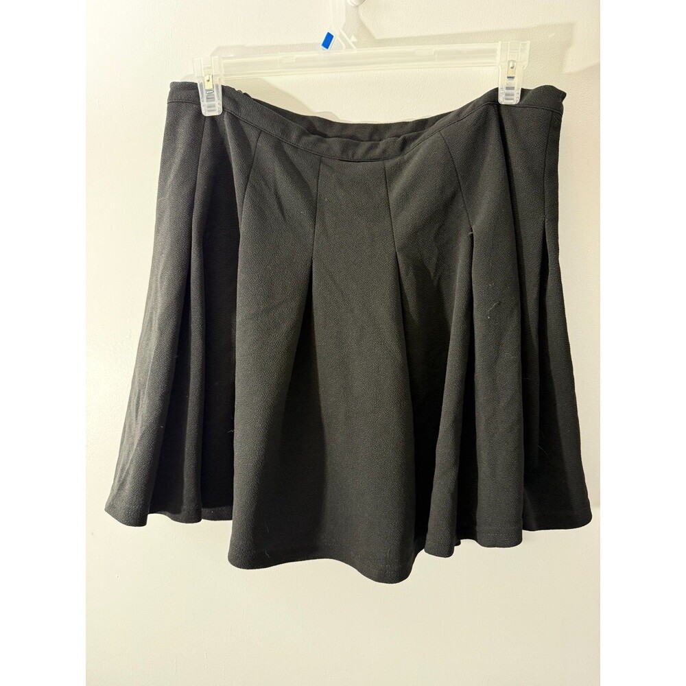 Black Mini Cheerleader Ruffle Skirt Women's 2X 2XL Short Witchy Glam Whimsygoth